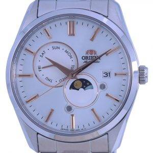 Orient Sun & Moon White Dial Stainless Steel Automatic RA-AK0306S00C Men's Watch