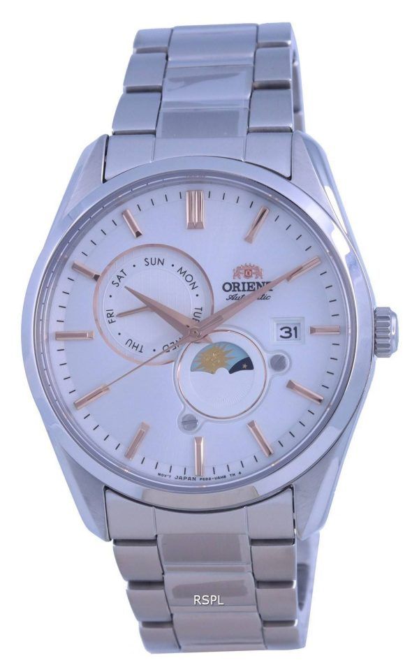 Orient Classic Sun & Moon Silver Dial Automatic RA-AK0306S10B Men's Watch