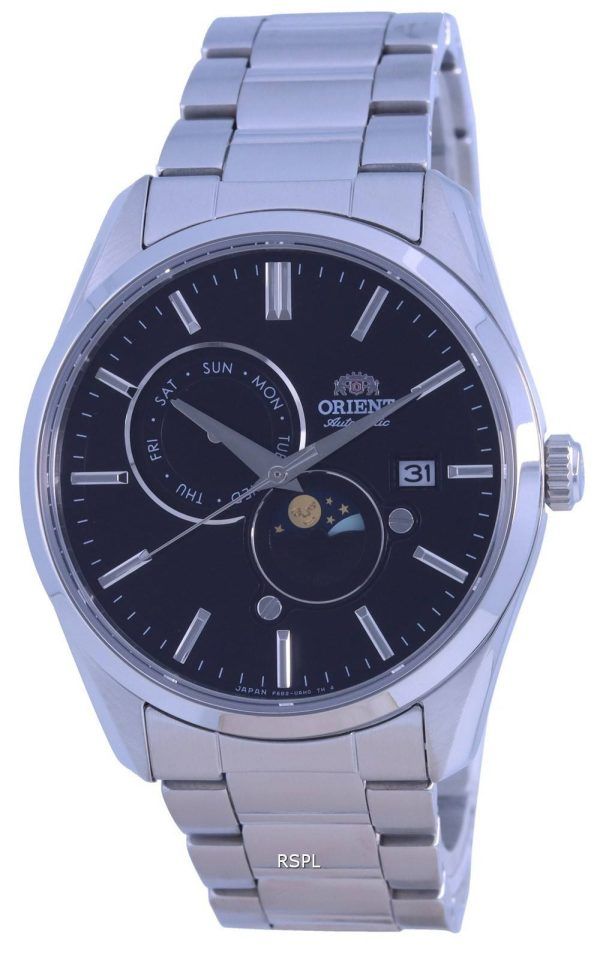 Orient Sun & Moon Black Dial Stainless Steel Automatic RA-AK0307B00C Men's Watch