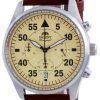 Orient Sports Flight Style Chronograph Beige Dial Quartz RA-KV0503Y10B Men's Watch